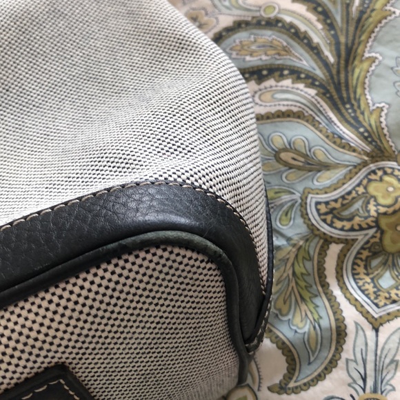 Navy and white Dooney shoulder bag - Picture 10 of 11